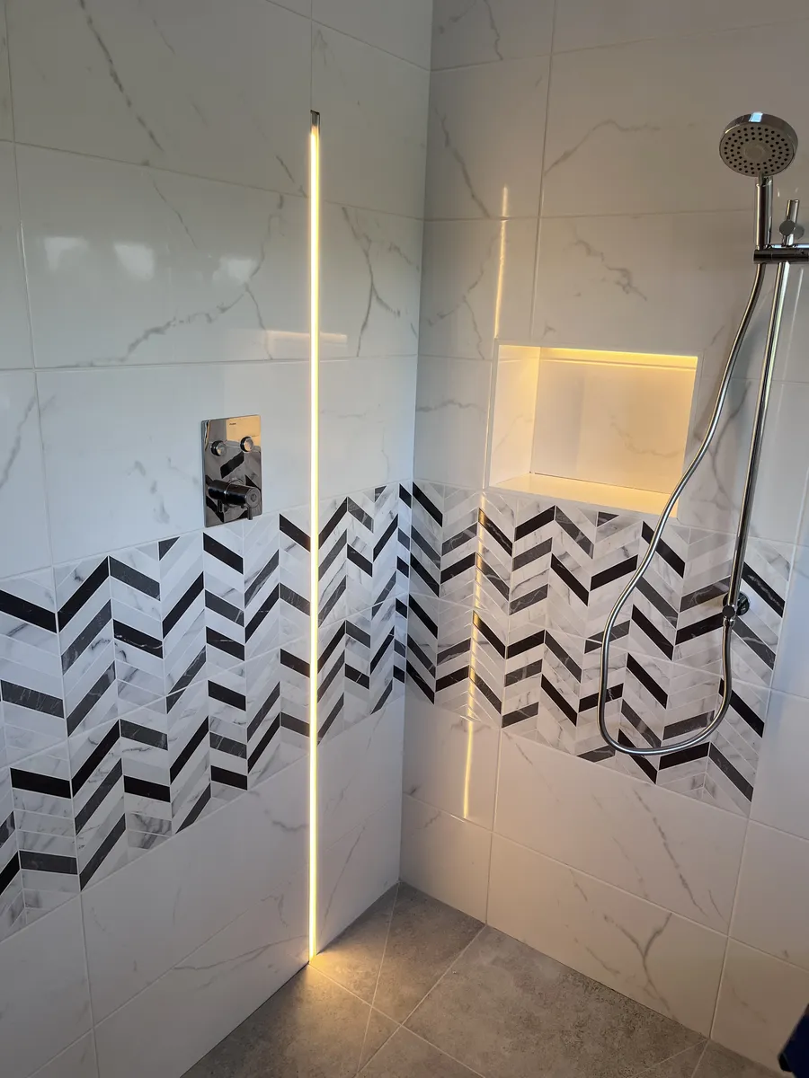 Waterproof shower lighting