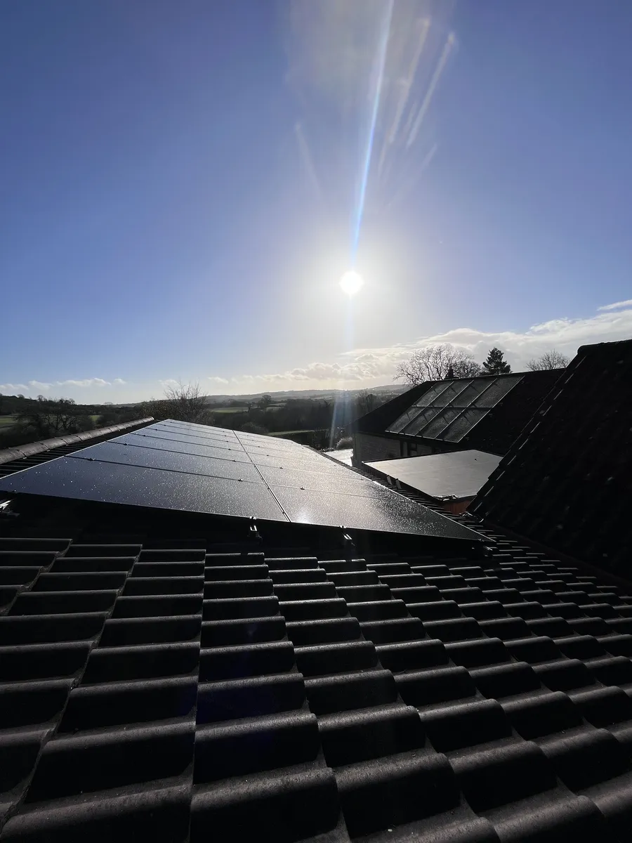Completed solar project